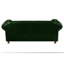 Ver imagem 4 de Conjunto de Sofá 3 Lugares e 1 Poltrona Chesterfield Luís Xv Verde