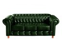 Ver imagem 2 de Conjunto de Sofá 3 Lugares e 1 Poltrona Chesterfield Luís Xv Verde