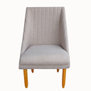 Ver imagem 2 de Kit 04 Cadeiras Para Sala de Jantar Ana Pés Palito Linho Bege - D'Classe Decor