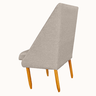 Kit 04 Cadeiras Para Sala de Jantar Ana Pés Palito Linho Bege - D'Classe Decor - 3
