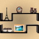 Ver imagem 6 de Conjunto 2 Prateleiras de Parede MDP 15x58,5x15 - Preto