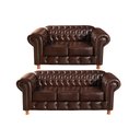 Ver imagem 1 de Conjunto de Sofá 3 Lugares e 2 Lugares Chesterfield Luís Xv