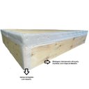 Ver imagem 3 de Cama Báu Box Base Blindado Casal Sintético Cinza