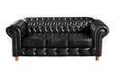 Ver imagem 2 de Conjunto de Sofá 3 e 2 Lugares Chesterfield Luís Xv Preto