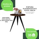 Ver imagem 4 de Mesinha Lateral De Canto Para Sala e Quarto Redonda P.M