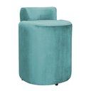 Ver imagem 3 de Kit Puff Decorativo Athenas mais Puff Jade Veludo Azul Turquesa