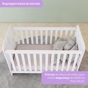 Ver imagem 7 de Quarto de Bebê Completo Guarda-Roupa 02 Portas com Canto Decorativo Berço e Cômoda Labirinto Branco