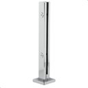 Ver imagem 3 de Kit 5 Torre Guarda Corpo Pinça para Vidro 40cm Inox Fs