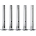 Ver imagem 1 de Kit 5 Torre Guarda Corpo Pinça para Vidro 40cm Inox Fs