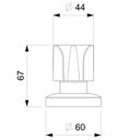 Ver imagem 3 de Kit com 3 Acabamentos de Registro Base Celite 1/2, 3/4, 1 Debba