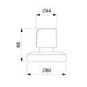 Ver imagem 2 de Kit 3 Acabamentos de Registro Base Reforma 1.1/4, 1.1/2 Debba