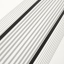 Ver imagem 5 de Papel de Parede Listrado Cinza Branco e Preto Vinilico Lavável+ Cola para Aplicação