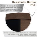 Ver imagem 2 de Gaveteiro Tamburato 3 Gavetas Ii - Charuto/preto 6089