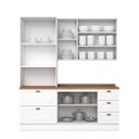 Ver imagem 4 de Cozinha Compacta 3 Peças 100% MDF com Torre Quente Branco HP/ Nature Americana