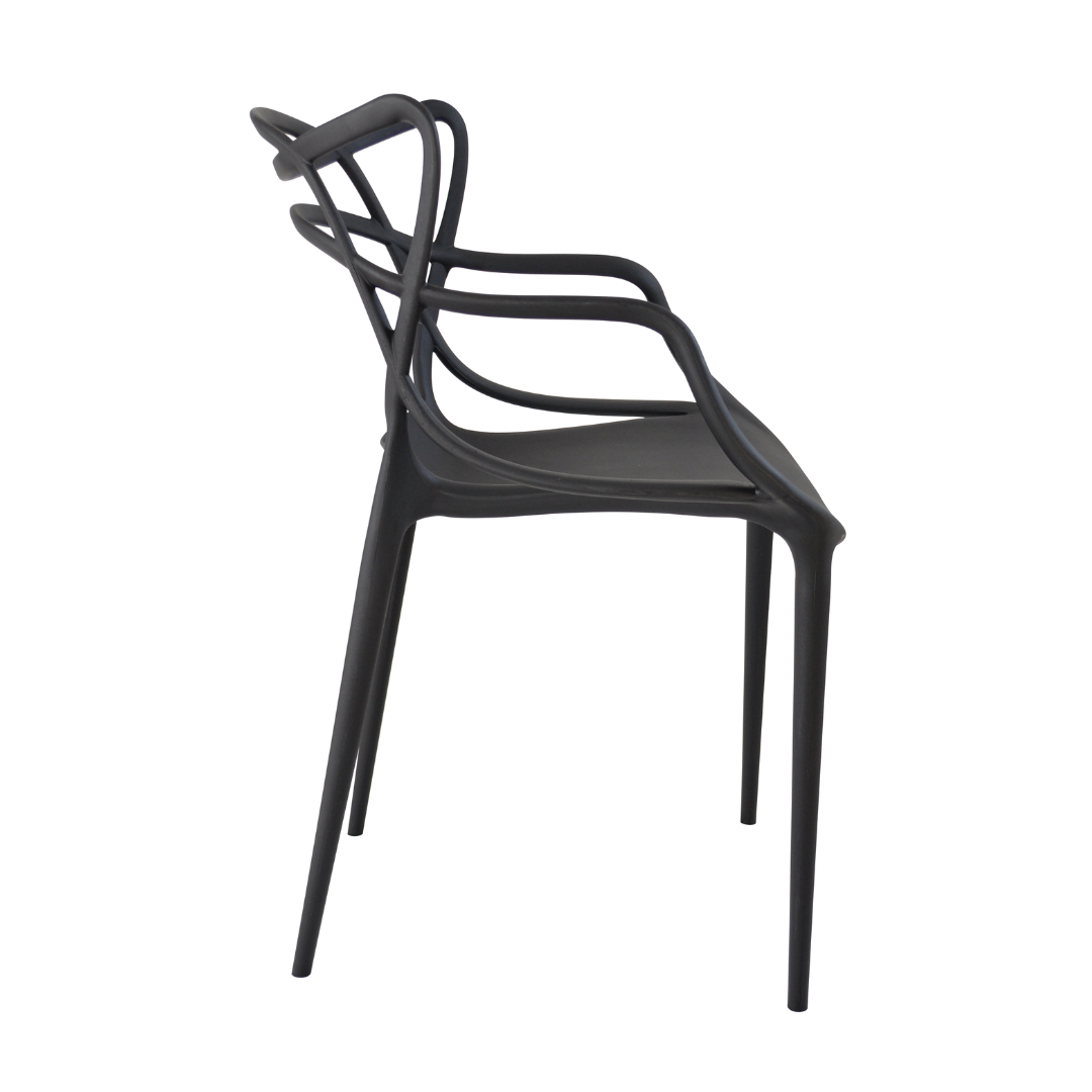 Cadeira Allegra Preta Top Chairs - kit com 10 - 3