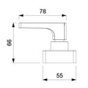 Ver imagem 3 de Kit 3 Acabamentos de Registro Base Reforma 1/2, 3/4, 1 Escuadra Roca