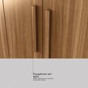 Ver imagem 5 de Guarda-Roupa 10 Portas 4 Gavetas Vizanno Marrom/Amendola Touch