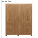 Ver imagem 3 de Guarda-Roupa 10 Portas 4 Gavetas Vizanno Marrom/Amendola Touch