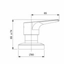 Ver imagem 2 de Kit 3 Acabamentos de Registro para Base Deca 1/2, 3/4 Atlas Roca