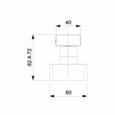 Ver imagem 3 de Kit 3 Acabamentos de Registro para Base Docol 1/2, 3/4, 1 Virtus Roca	1