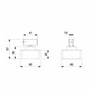 Ver imagem 3 de Kit 3 Acabamentos de Registro para Base Docol 1/2, 3/4, 1 Virtus Roca