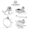 Kit Acessórios Banheiro Inox Lavabo + 2 Porta Shampoo Canto - 2