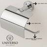 Kit Acessórios Banheiro Inox Lavabo + 2 Porta Shampoo Canto - 3