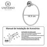 Kit Acessórios Banheiro Inox Lavabo + 2 Porta Shampoo Canto - 7