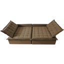 Ver imagem 5 de Sofá Sem Caixa Retrátil e Reclinável 1,55m Cama inBox Versátil Suede Velusoft Castor