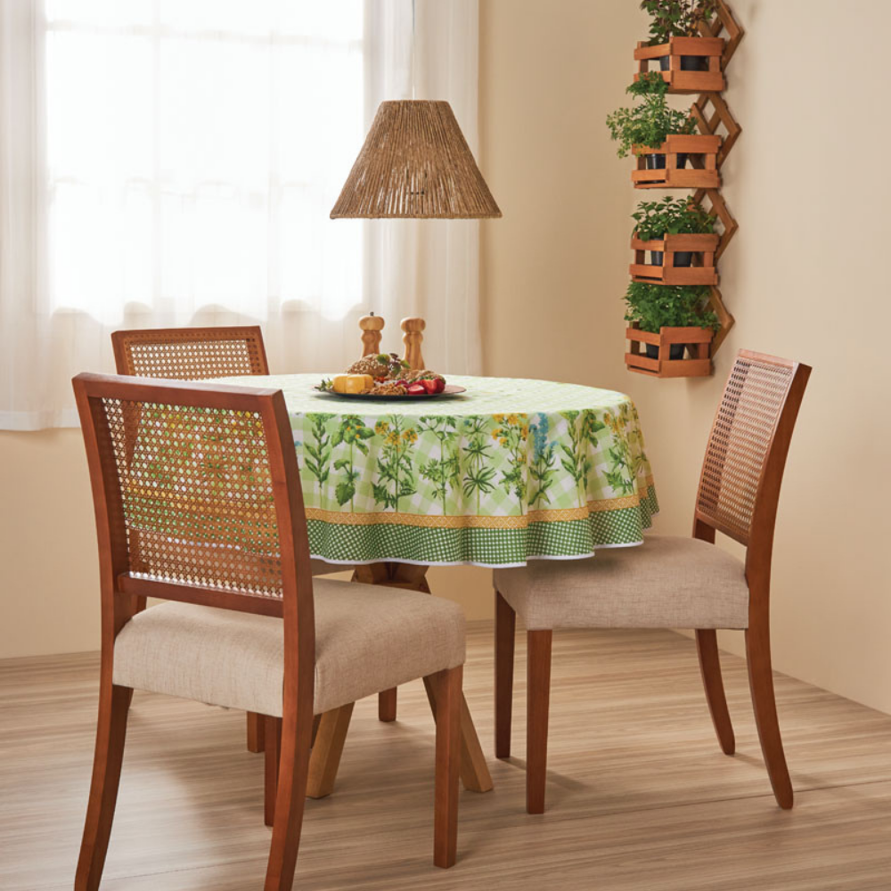 Toalha de Mesa Pop Redonda 4 Lugares Horta 1,55 M Lepper - 3
