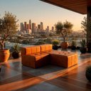 Ver imagem 3 de Sofá Modular Bello 3 Lugares Reclinável com Chaise Caramelo Veludo PU Bom Pastor Móveis
