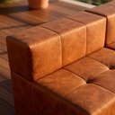 Ver imagem 7 de Sofá Modular Bello 3 Lugares Reclinável com Chaise Caramelo Veludo PU Bom Pastor Móveis
