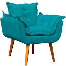 Kit Namoradeira Decorativa + 2 Poltronas Reforçadas Para Amamentação Suede - 4