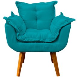 Kit Namoradeira Decorativa + 2 Poltronas Reforçadas Para Amamentação Suede - 5