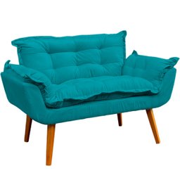 Kit Namoradeira Decorativa + 2 Poltronas Reforçadas Para Amamentação Suede - 2