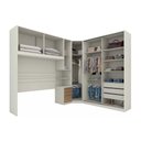 Ver imagem 4 de Quarto Casal Modulado Seletto 6 Peças (1 Ponte + 1 Closet Canto + 1 G Roupas 2ptas de Correr + 3