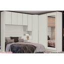 Ver imagem 1 de Quarto Casal Modulado Seletto 6 Peças (1 Ponte + 1 Closet Canto + 1 G Roupas 2ptas de Correr + 3