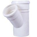 Ver imagem 2 de Junção Em Y Simples De Água Esgoto PVC Branco 45° Graus De 4 X 3” Polegadas 100 mm X 75 mm