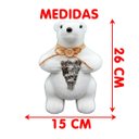 Ver imagem 4 de Ursinho Charmoso Polar Decoração Natalina em Isopor de 26cm