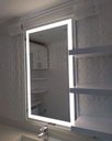 Ver imagem 4 de Espelho 50x100 Led 3 tonalidades Frio Neutro Quente Banheiro Jateado 100x50 deitado ou em pé