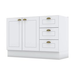 Balcão Modulado de Pia 120cm 2 Portas 3 Gavetas Emily Henn (sem Tampo) - 1