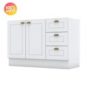 Ver imagem 3 de Balcão Modulado de Pia 120cm 2 Portas 3 Gavetas Emily Henn (sem Tampo)