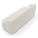 Ver imagem 6 de Kit 02 Poltronas Giratória e 01 Sofá Orgânico Leez 170cm 02 Lugares Bouclê Off White - Abmaza