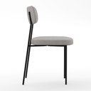Ver imagem 2 de Mesa de Jantar Capri 160cm Off White Nature com 6 Cadeiras Melina B05 Linho Cinza - Lyam Decor
