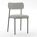 Ver imagem 7 de Mesa de Jantar Capri 160cm Off White Nature com 6 Cadeiras Melina B05 Linho Cinza - Lyam Decor