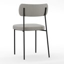 Ver imagem 4 de Mesa de Jantar Capri 160cm Off White Nature com 6 Cadeiras Melina B05 Linho Cinza - Lyam Decor