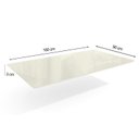 Ver imagem 2 de Tampo Mesa Sala de Jantar Madeirado c/Vidro TA26 90x160cm Freijó/Off White - Kappesberg