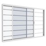Janela Vitro 2 Folhas com Grade Horizontal 1,50mx1m X 7cm em Alumínio com Fecho Embutido – Vitrolar - 2