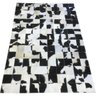Tapete de Couro Preto Branco Malhado 1,00x1,50 S/B Peça 10 - 1
