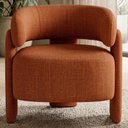 Ver imagem 2 de Poltrona Decorativa Lume Pes Madeira Linho Color Trend Tca 303 Moll